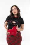 CARTERA LONELY HEARTS ROJA