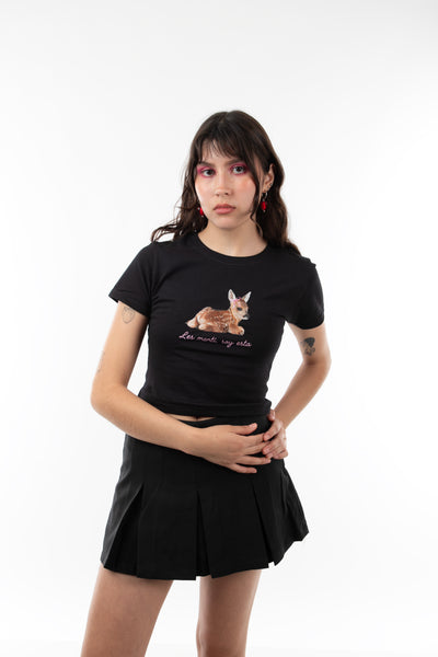 POLERA BAMBY CUTE NEGRA